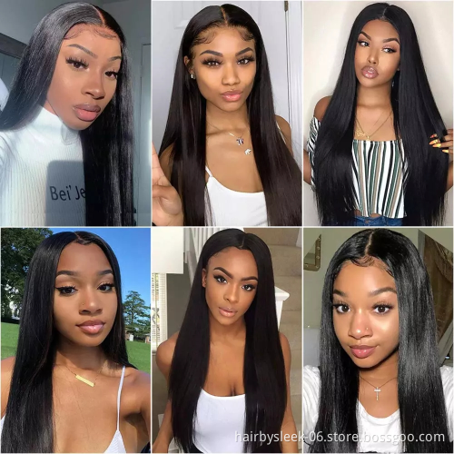Wholesale Brazilian Virgin Remy Lace Front Human Hair Wigs all Color Cuticle Aligned Hair With Baby Hair For Black Women